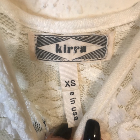 Sheer Ivory Lace Fitted Tunic - Picture 5 of 5